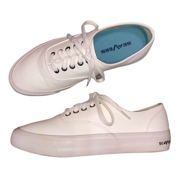 seavees white leather